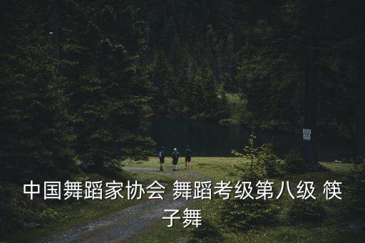 中国舞蹈家协会 舞蹈考级第八级 筷子舞