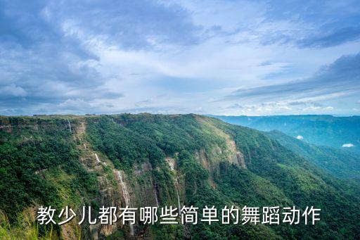 教少儿都有哪些简单的舞蹈动作