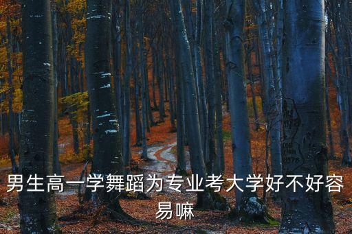 高中舞蹈生考大学容易吗，我高二想学舞蹈考大学好不好学选大学是怎么弄的