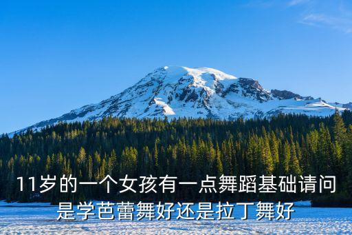 11岁的一个女孩有一点舞蹈基础请问是学芭蕾舞好还是拉丁舞好