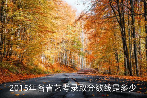 2015年各省艺考录取分数线是多少