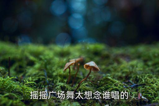 摇摇广场舞太想念谁唱的
