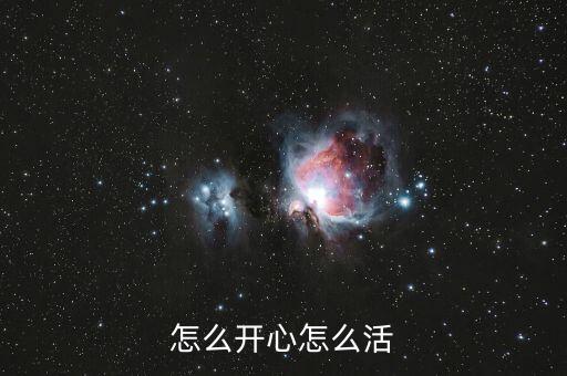 怎么开心怎么活