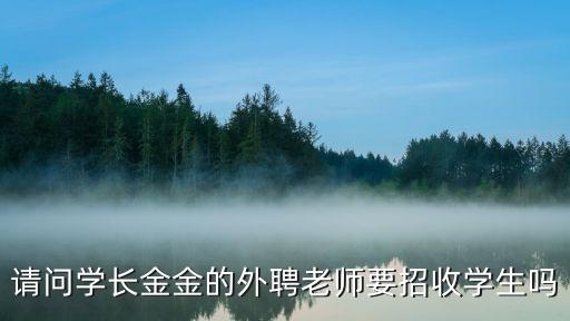 请问学长金金的外聘老师要招收学生吗