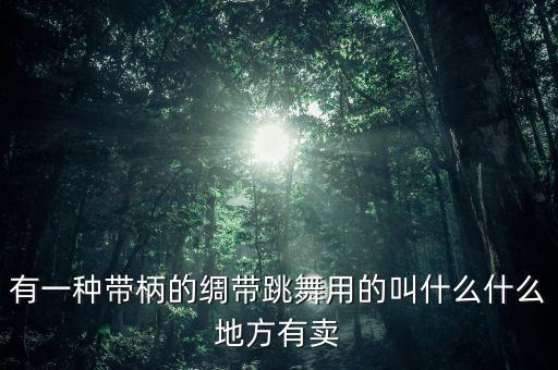 有一种带柄的绸带跳舞用的叫什么什么地方有卖