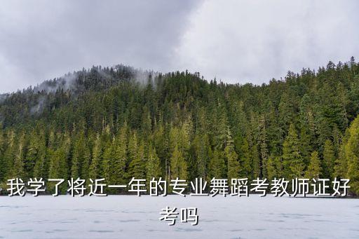 我学了将近一年的专业舞蹈考教师证好考吗