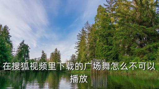 在搜狐视频里下载的广场舞怎么不可以播放