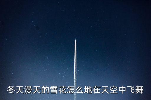 冬天漫天的雪花怎么地在天空中飞舞