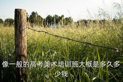 像一般的高考美术培训班大概是多久多少钱