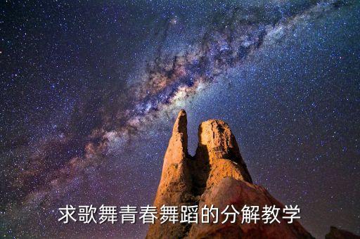 求歌舞青春舞蹈的分解教学