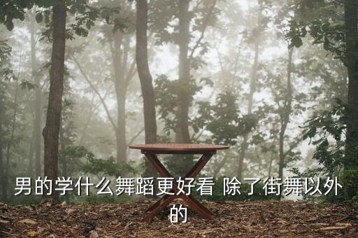 男的学什么舞蹈更好看 除了街舞以外的