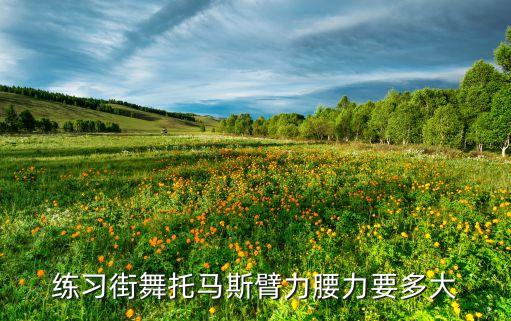 练习街舞托马斯臂力腰力要多大