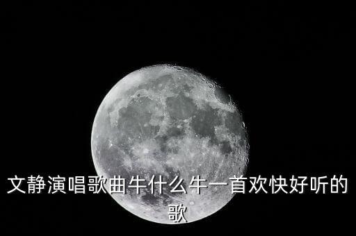 文静演唱歌曲牛什么牛一首欢快好听的歌