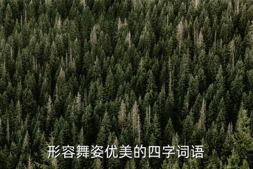形容舞姿优美的四字词语
