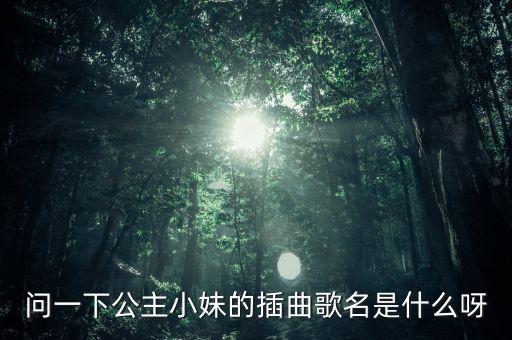 问一下公主小妹的插曲歌名是什么呀