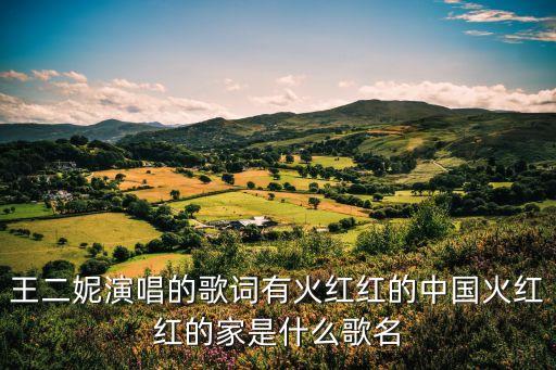 王二妮演唱的歌词有火红红的中国火红红的家是什么歌名