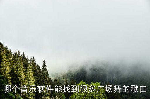 哪个音乐软件能找到很多广场舞的歌曲