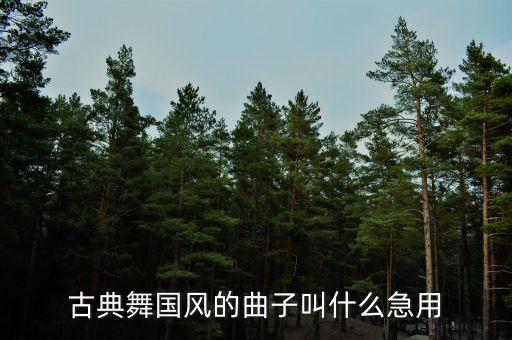 国风舞是不是民族舞，古典舞国风的曲子叫什么急用