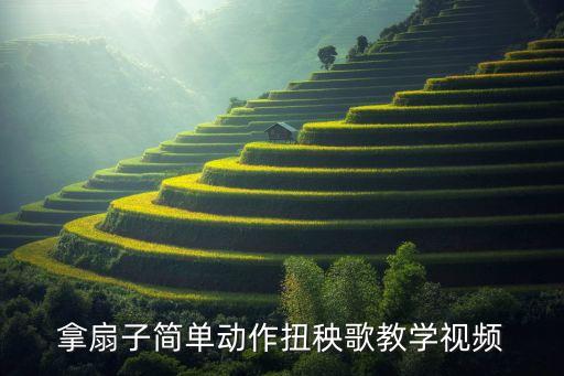 拿扇子简单动作扭秧歌教学视频