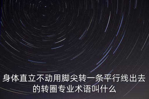 身体直立不动用脚尖转一条平行线出去的转圈专业术语叫什么