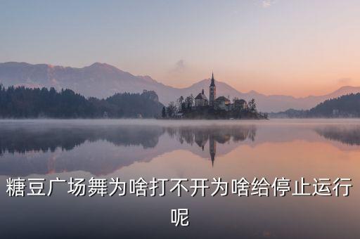 糖豆广场舞为啥打不开为啥给停止运行呢