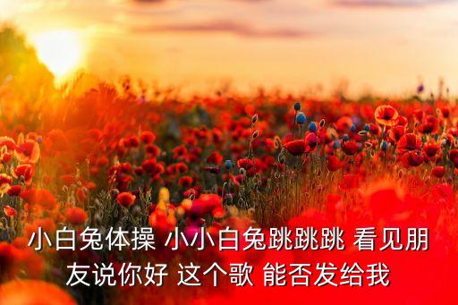 小白兔舞蹈视频完整版，幼儿舞蹈小白兔与大灰狼的音乐谁有 急急急
