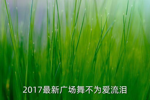 2017最新广场舞不为爱流泪