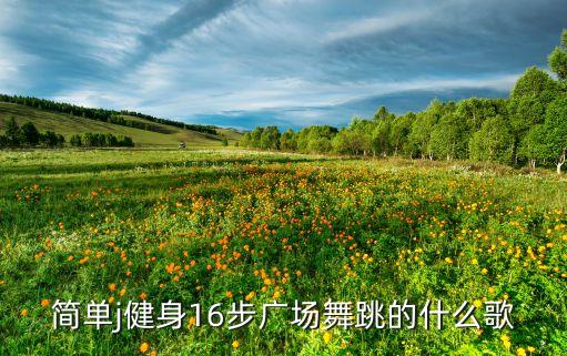 简单j健身16步广场舞跳的什么歌
