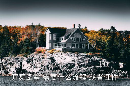开舞蹈室 需要什么流程 或者证件