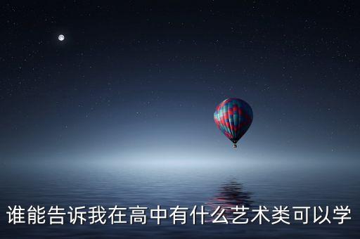 谁能告诉我在高中有什么艺术类可以学