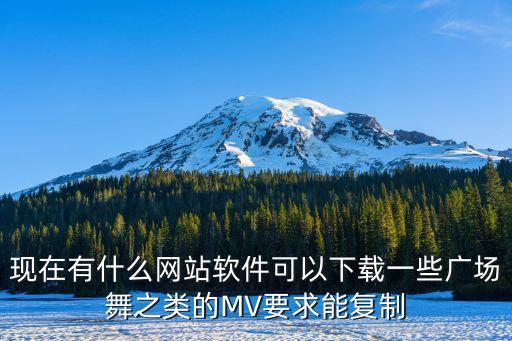 现在有什么网站软件可以下载一些广场舞之类的MV要求能复制