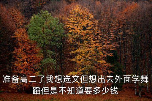 高二舞蹈生集训要花多少钱一个月，我们学校艺体生高二集训要收费只要是在外面培训机构学的不是在学