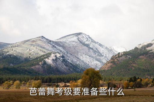 芭蕾舞考级要准备些什么