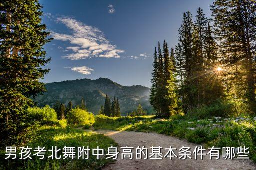 男孩考北舞附中身高的基本条件有哪些