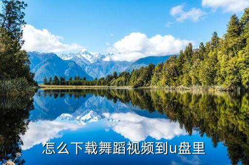 怎么下载舞蹈视频到u盘里