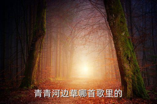 青青河边草哪首歌里的