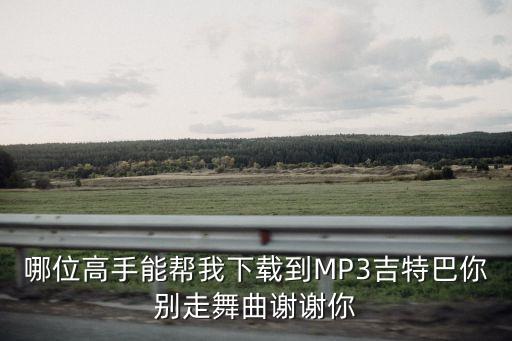 哪位高手能帮我下载到MP3吉特巴你别走舞曲谢谢你