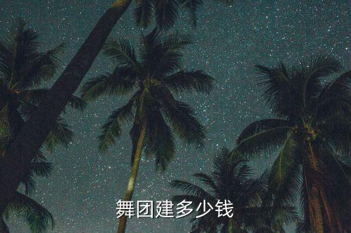 舞团建多少钱