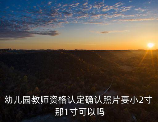 幼儿园教师资格认定确认照片要小2寸 那1寸可以吗