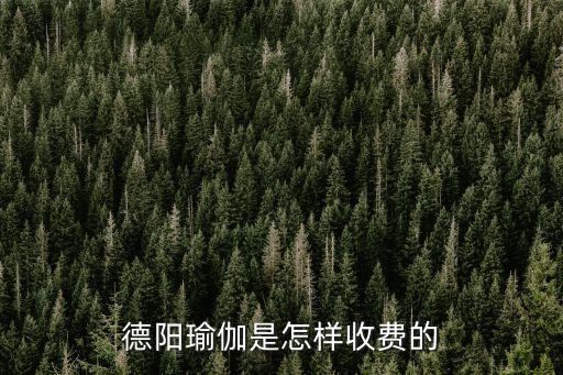 德阳瑜伽是怎样收费的