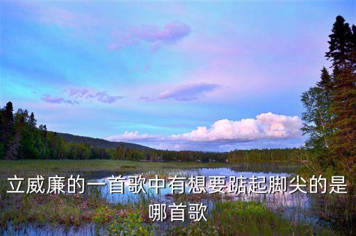 立威廉的一首歌中有想要踮起脚尖的是哪首歌