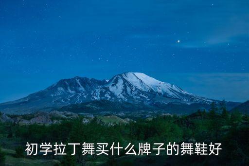 初学拉丁舞买什么牌子的舞鞋好