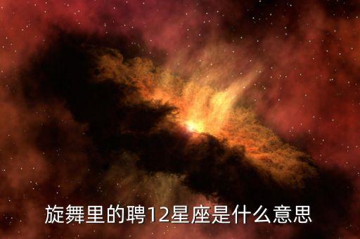 旋舞里的聘12星座是什么意思
