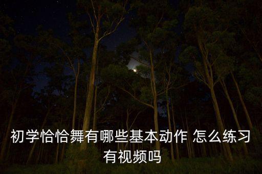 初学恰恰舞有哪些基本动作 怎么练习 有视频吗