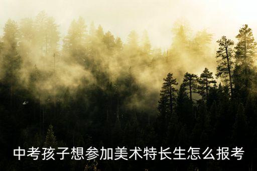 中考孩子想参加美术特长生怎么报考