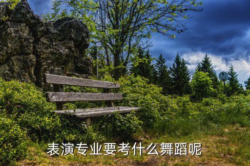 表演专业要考什么舞蹈呢
