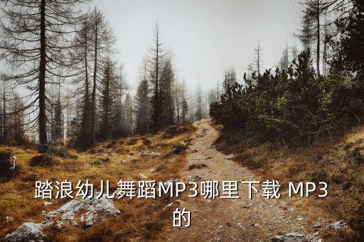 踏浪幼儿舞蹈MP3哪里下载 MP3的