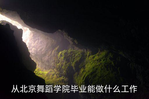 北舞毕业后做什么，舞蹈大学毕业的可以去干什么职业9658