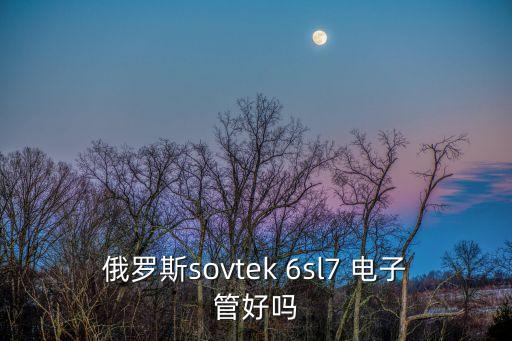 前苏联拉丁舞怎么样，俄罗斯sovtek 6sl7 电子管好吗