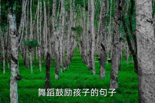 舞蹈鼓励孩子的句子